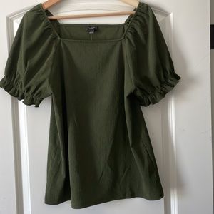 Ann Taylor olive green top